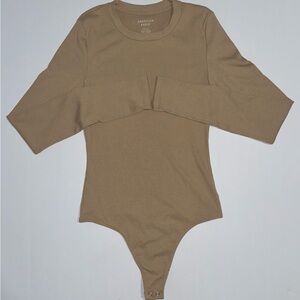 American Eagle Long Sleeve Crew Neck Bodysuit